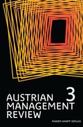 Cover: Austrian Management Review - Edition Rainer Hampp