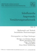 Cover: Mathematik und Technik betrieblicher Pensionszusagen - VVW Verlag Versicherungswirtschaft