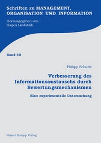 Abbildung von: Verbesserung des Informationsaustauschs durch Bewertungsmechanismen - Edition Rainer Hampp