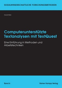 Abbildung von: Computerunterstützte Textanalysen mit TextQuest - Edition Rainer Hampp