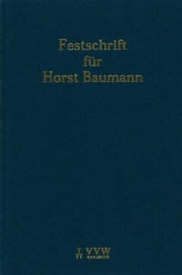 Enlarge image Cover: Festschrift für Horst Baumann - VVW Verlag Versicherungswirtschaft