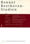 Cover: Bonner Beethoven-Studien - Gemeinn&uuml;tziger Verein "Beethoven-Haus Bonn"