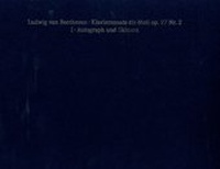 Abbildung von: Ludwig van Beethoven. Klaviersonate cis-Moll op. 27 Nr. 2 "Mondschein-Sonate" - Beethoven-Haus