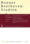 Cover: Bonner Beethoven-Studien - Gemeinn&uuml;tziger Verein "Beethoven-Haus Bonn"
