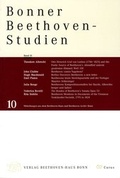 Cover: Bonner Beethoven-Studien - Gemeinn&uuml;tziger Verein "Beethoven-Haus Bonn"