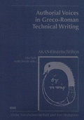 Cover: Authorial Voices in Greco-Roman Technical Writing - WVT Wissenschaftlicher Verlag Trier