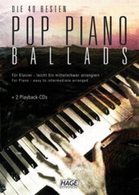 Abbildung von: Pop Piano Ballads 1 mit 2 Playback-CDs - Hage Musikverlag