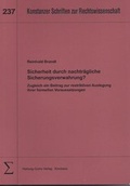 Bild: Sicherheit durch nachtr&auml;gliche Sicherungsverwahrung? - Hartung-Gorre