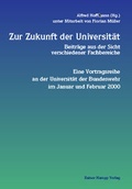 Cover: Zur Zukunft der Universit&auml;t - Edition Rainer Hampp