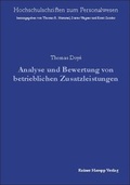 Cover: Analyse und Bewertung von betrieblichen Zusatzleistungen - Edition Rainer Hampp