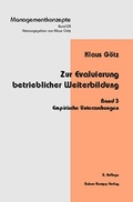 Cover: Zur Evaluierung beruflicher Weiterbildung - Edition Rainer Hampp
