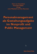 Cover: Personalmanagement als Gestaltungsaufgabe im Nonprofit und Public Management - Edition Rainer Hampp