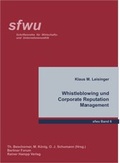 Cover: Whistleblowing und Corporate Reputation Management - Edition Rainer Hampp