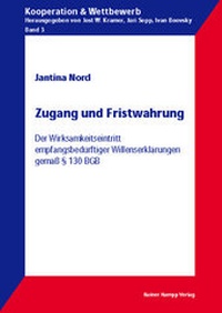 Abbildung von: Zugang und Fristwahrung - Edition Rainer Hampp