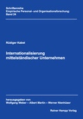 Cover: Internationalisierung mittelst&auml;ndischer Unternehmen - Edition Rainer Hampp