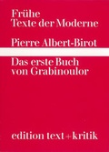 Cover: Das erste Buch von Grabinoulor - edition text + kritik