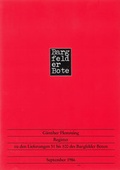Cover: Register zu den Lieferungen 51-100 des "Bargfelder Boten" - edition text + kritik