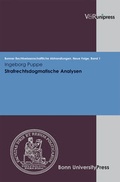 Cover: Strafrechtsdogmatische Analysen - V&R unipress