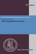 Cover: Strafrechtsdogmatische Analysen - V&R unipress