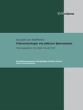 Cover: Ph&auml;nomenologie des sittlichen Bewusstseins - V&R unipress