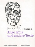 Cover: Ango laina und andere Texte - edition text + kritik