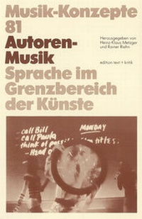 Abbildung von: Autoren-Musik - edition text + kritik