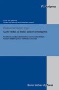 Cover: Cum verbis ut Italici solent ornatissimis - V&R unipress