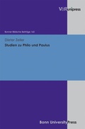 Cover: Studien zu Philo und Paulus - V&R unipress
