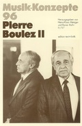 Cover: Pierre Boulez II - edition text + kritik