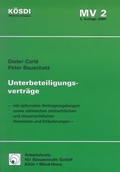 Cover: Unterbeteiligungsvertr&auml;ge - Arbeitskreis f. Steuerrecht