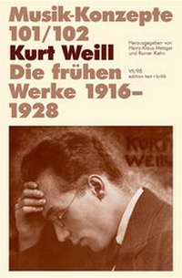 Enlarge image Cover: Kurt Weill - edition text + kritik