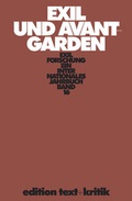 Cover: Exil und Avantgarden - edition text + kritik