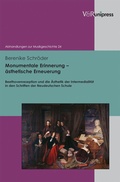 Cover: Monumentale Erinnerung - &auml;sthetische Erneuerung - V&R unipress