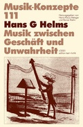 Cover: Hans G Helms - edition text + kritik