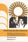 Cover: Erfahrung des Bewusstseins - Materialis