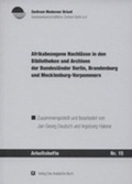 Cover: Afrikabezogene Nachl&auml;sse in den Bibliotheken und Archiven der Bundesl&auml;nder Berlin, Brandenburg und Mecklenburg-Vorpommern - De Gruyter