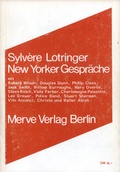 Cover: New Yorker Gespr&auml;che - Merve