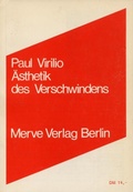 Cover: &Auml;sthetik des Verschwindens - Merve