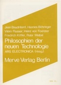 Cover: Philosophien der neuen Technologie - Merve