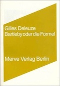 Cover: Bartleby oder Die Formel - Merve