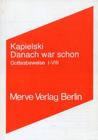 Enlarge image Cover: Danach war schon - Merve