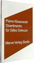 Cover: Divertimento f&uuml;r Gilles Deleuze - Merve