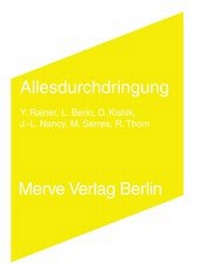Enlarge image Cover: Allesdurchdringung - Merve