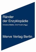 Cover: R&auml;nder der Enzyklop&auml;die - Merve