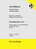 Cover: GI Edition Proceedings Band 176, Informatik 2010 Bd. 2 - K&ouml;llen