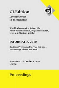 Enlarge image Cover: GI Edition Proceedings Band 177 3 Informatik 2010 - Köllen