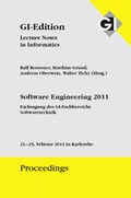 Cover: GI Edition Proceedings Band 183 Software Engineering 2011 - K&ouml;llen