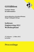 Cover: GI Edition Proceedings Band 199 Software Engineering 2012 - Workshopband - K&ouml;llen