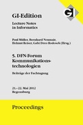 Cover: GI Edition Proceedings Band 203 5. DFN-Forum Komunikationstechnologien - K&ouml;llen