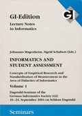 Cover: GI LNI Seminars Band 1 Informatics and Student Assessment - K&ouml;llen
